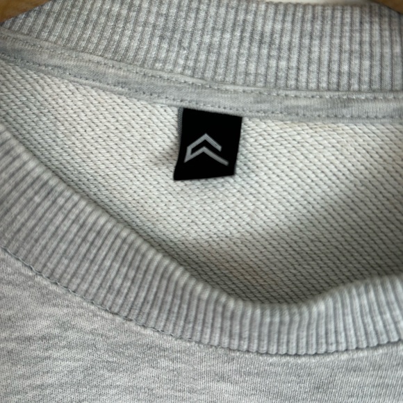Oner 25 foundations sweatshirt in charcoal marl gray embroidered logo minimalist - Picture 4 of 8
